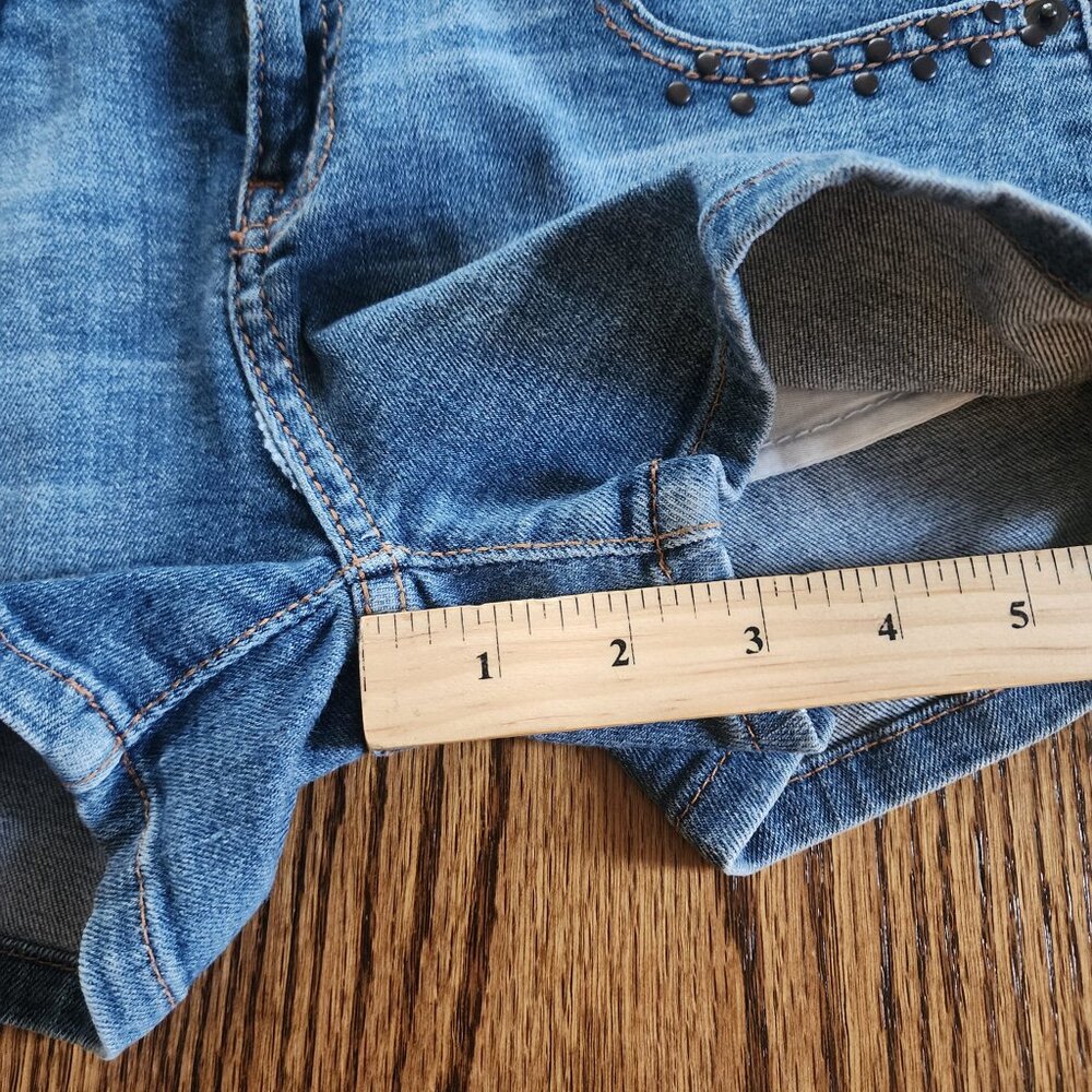725 Originals Vintage y2k Jean Midi Shorts Women's Medium Low Rise - Picture 7 of 7